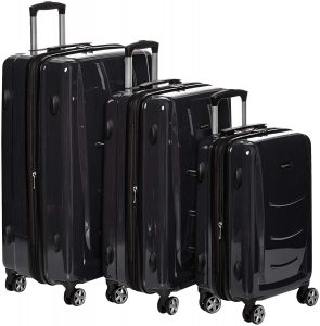AmazonBasics Hardshell Spinner, 3 Piece cheap luggage set
