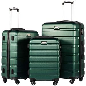COOLIFE Luggage 3 Piece Set Suitcase Spinner Hardshell Lightweight