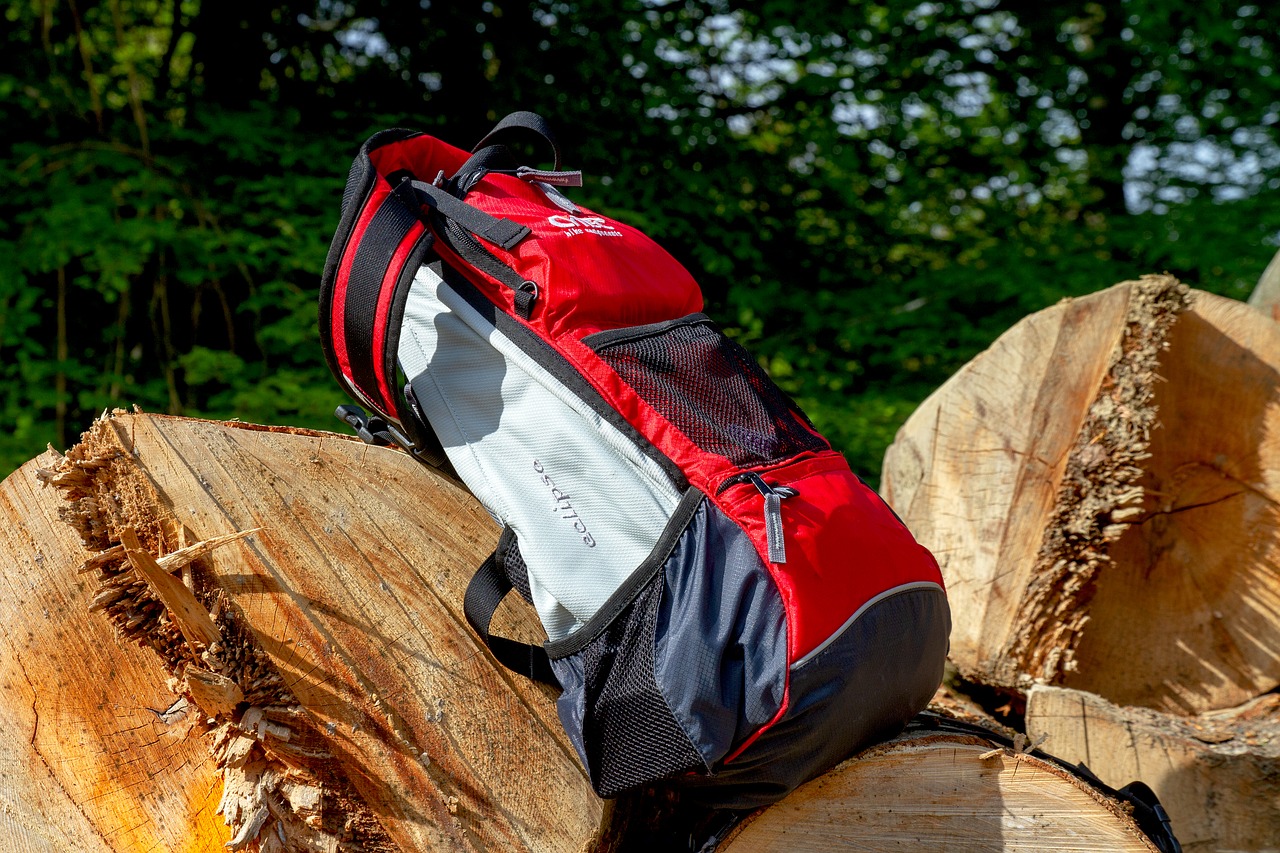 puma red and black polyester gym bag