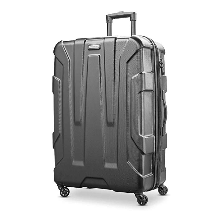 Samsonite Centric Expandable Hardside Checked Luggage with Spinner Wheels, 28 Inch, Black