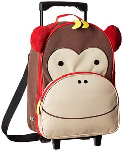 Skip Hop Kids Luggage With Wheels, Monkey