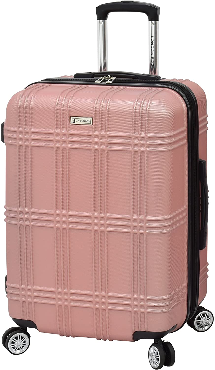 london fog suitcase pink hardshell weybridge